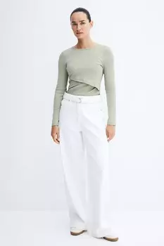 Рубашка для кормления Mom в рубчик H&M, зеленый