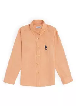 Рубашка для мальчика цвета индиго GOXKIDS024Y U.S. Polo Assn., индиго