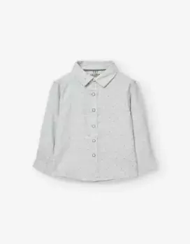 Рубашка для мальчика из 100% хлопка с контрастными пуговицами Losan, серый
