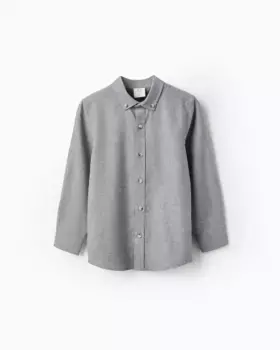 Рубашка для мальчика из 100% мягкого хлопка Zippy, серый