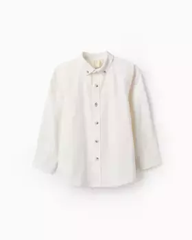 Рубашка для мальчика из 100% мягкого хлопка Zippy, белый