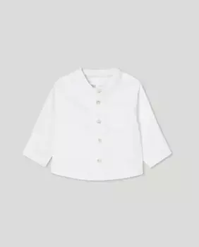Рубашка для мальчика из белья в полоску Baby El Corte Ingls, белый