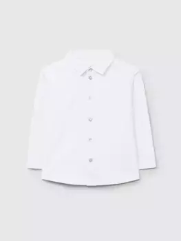 Рубашка для мальчика из льна Laranjinha, белый