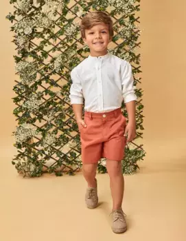 Рубашка для мальчика из пекарни с длинными рукавами Gocco, белый