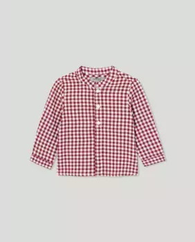 Рубашка для мальчика с длинными рукавами и клетчатым принтом Coconut El Corte Ingls, красный