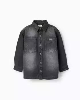 Рубашка для мальчика с длинными рукавами и карманами Zippy, темно-серый