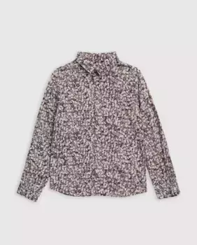 Рубашка для мальчика с длинными рукавами и цветами IKKS, цвет Kaki