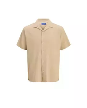 Рубашка для мальчика с короткими рукавами стандартного кроя Jack & Jones, бежевый