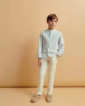 Рубашка для мальчика с мандариновым воротником Coconut El Corte Ingls, зеленый