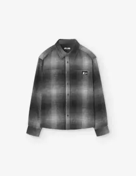 Рубашка для мальчика в клетку из 100% хлопка Losan, черный