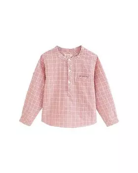 Рубашка для мальчика в мелкую клетку мягкого кораллового Dadati, коралловый