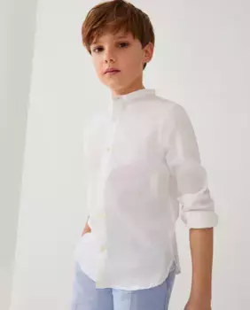 Рубашка для мальчиков с мандариновым воротником Coconut El Corte Ingls, белый
