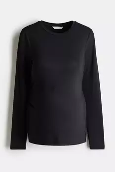 Рубашка для мамы из микрофибры H&M, черный