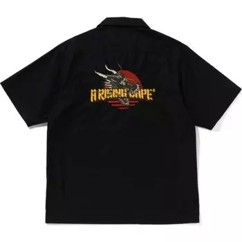 Рубашка для мужчин из серии A Rising Bape A Bathing Ape, черный