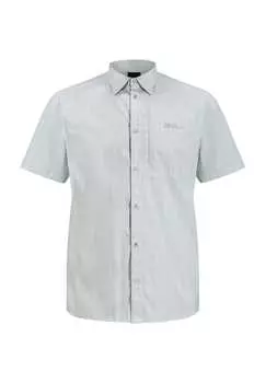 Рубашка для отдыха Core "norbo" прямого кроя с короткими рукавами и воротником-стойкой Jack Wolfskin, серый