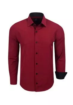 Рубашка для отдыха с модным цветовым контрастом RUSTY NEAL, цвет Bordo