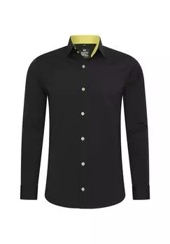 Рубашка для отдыха с модным цветовым контрастом RUSTY NEAL, цвет Schwarz Gelb