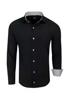 Рубашка для отдыха с модным цветовым контрастом RUSTY NEAL, цвет Schwarz Grau