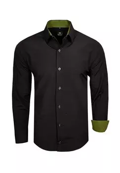 Рубашка для отдыха с модным цветовым контрастом RUSTY NEAL, цвет Schwarz Khaki