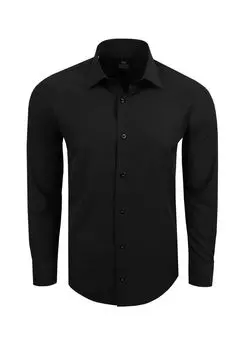 Рубашка для отдыха с модным цветовым контрастом RUSTY NEAL, черный