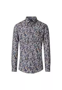 Рубашка для отдыха с принтом свободного покроя Casamoda, синий