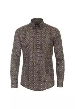 Рубашка для отдыха с принтом свободного покроя Casamoda, зеленый