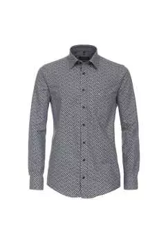 Рубашка для отдыха с принтом свободного покроя Casamoda, синий