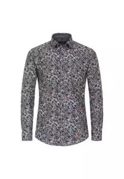 Рубашка для отдыха с принтом свободного покроя Casamoda, коричневый