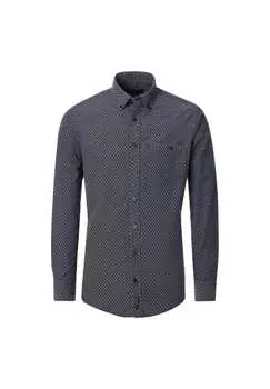 Рубашка для отдыха с принтом свободного покроя Casamoda, синий