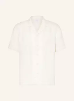 Рубашка для отдыха, удобная посадка, из льна Eton, бежевый