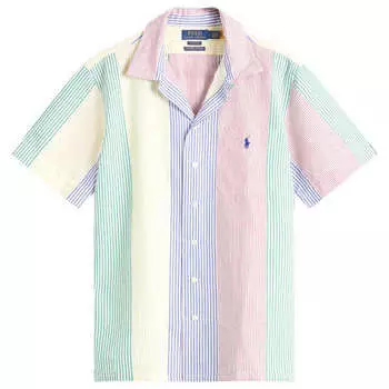 Рубашка для отпуска классического кроя с разноцветными полосками Polo Ralph Lauren, мультиколор