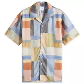 Рубашка для отпуска с многопанельным принтом Paul Smith, мультиколор