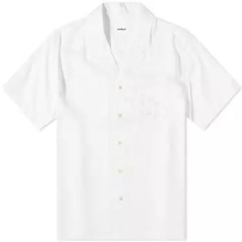 Рубашка для отпуска с вышитым логотипом Soulland Orson, белый