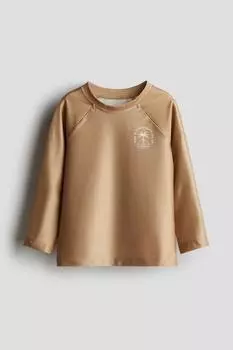 Рубашка для плавания с UPF 50 H&M, мультиколор