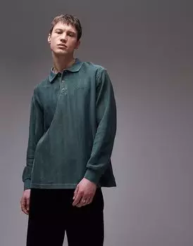 Рубашка для регби Carhartt WIP Morrison с длинным рукавом зеленого цвета