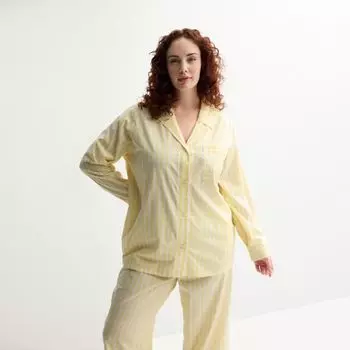 Рубашка для сна "бойфренд" больших размеров из тканого материала Sonoma Goods For Life, цвет yellow white stripe