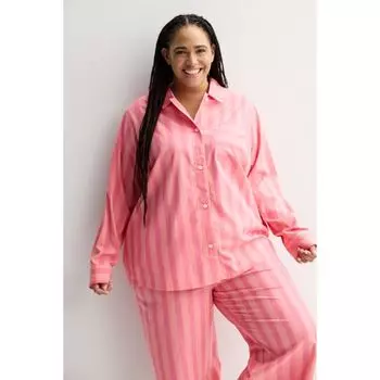 Рубашка для сна "бойфренд" больших размеров из тканого материала Sonoma Goods For Life, цвет pink orange stripe