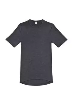 Рубашка для сна, в полоску, с круглым вырезом, мужская AMMANN, цвет Anthra