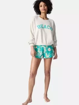 Рубашка для сна в стиле таитянских тропиков Pj Salvage, бежевый