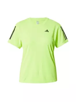 Рубашка для выступлений Adidas Own The Run, неоновый зеленый