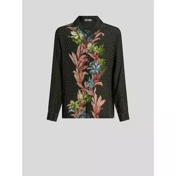 РУБАШКА ДЛЯ БОУЛИНГА С НАНЕСЕННЫМ ПРИНТОМ ETRO, зеленый