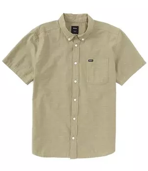 Рубашка Добби с коротким рукавом RVCA, зеленый