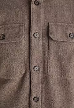 Рубашка DOBBY Abercrombie & Fitch, коричневый