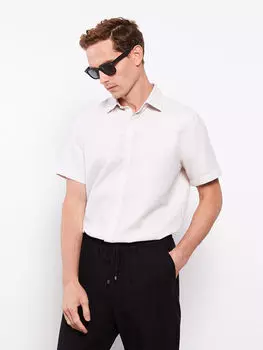 Рубашка Dobby с короткими рукавами классического кроя LCWAIKIKI Classic