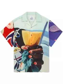 Рубашка Donde Esteban Salpicon, синий