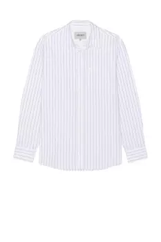 Рубашка Dowlen с длинными рукавами Carhartt Wip, цвет Dowlen Stripe, White, & White