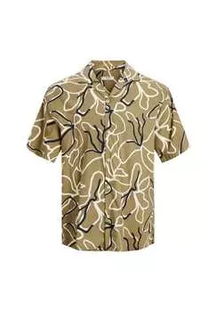 Рубашка дрэг рубашка с короткими рукавами Jack & Jones, зеленый