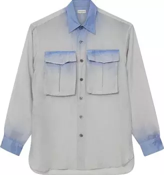 Рубашка Dries Van Noten Calander 'Blue', синий