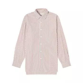Рубашка Dries Van Noten Calander Stripe Poplin Shirt, коричневый