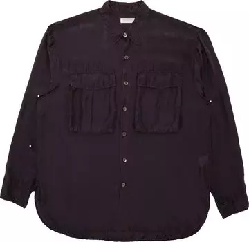 Рубашка Dries Van Noten Large Pocket 'Dark Purple', фиолетовый